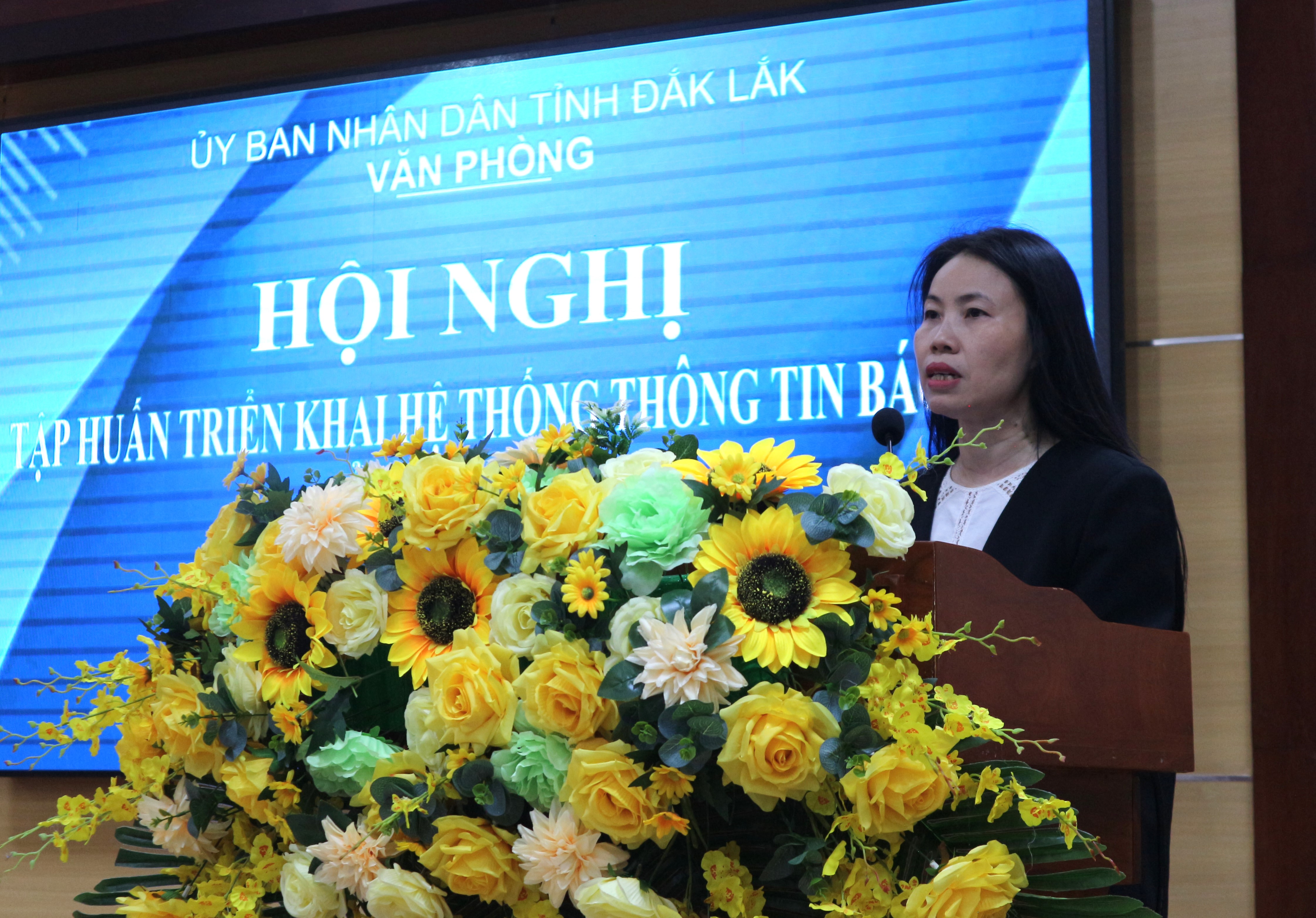 Văn phòng UBND tỉnh tổ chức Hội nghị tập huấn Hệ thống thông tin báo cáo tỉnh Đắk Lắk